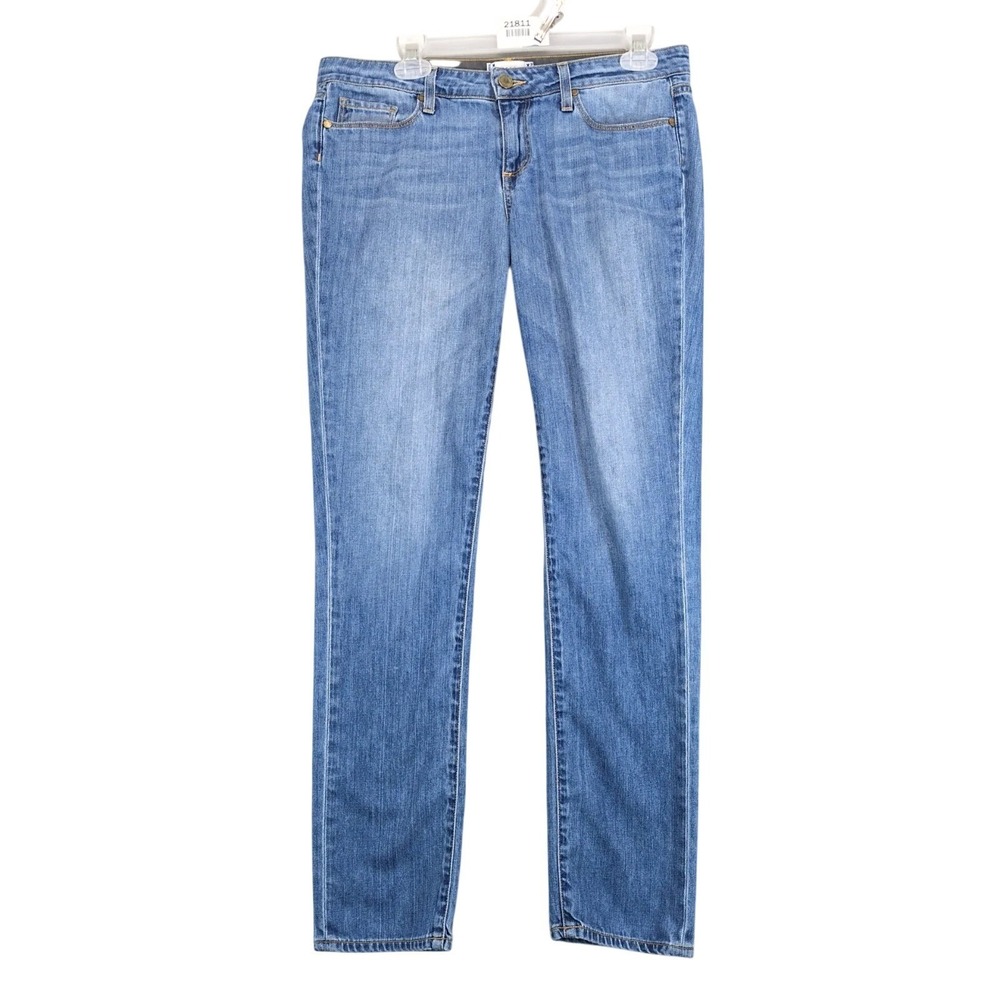 Paige Jimmy Jimmy Skinny Jeans Womens 28 33x31" Made USA Delilah Blue Wash Y2K